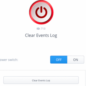 Clear Events Log