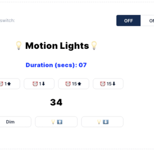 Motion Lights 24 hrs
